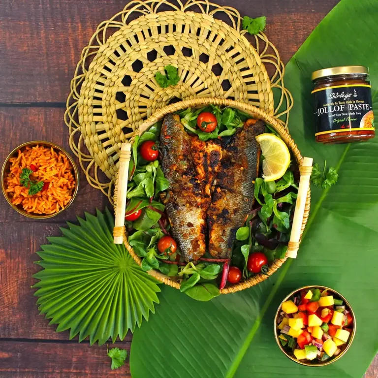 Read more about the article Grilled Seabass with Jollof Rice