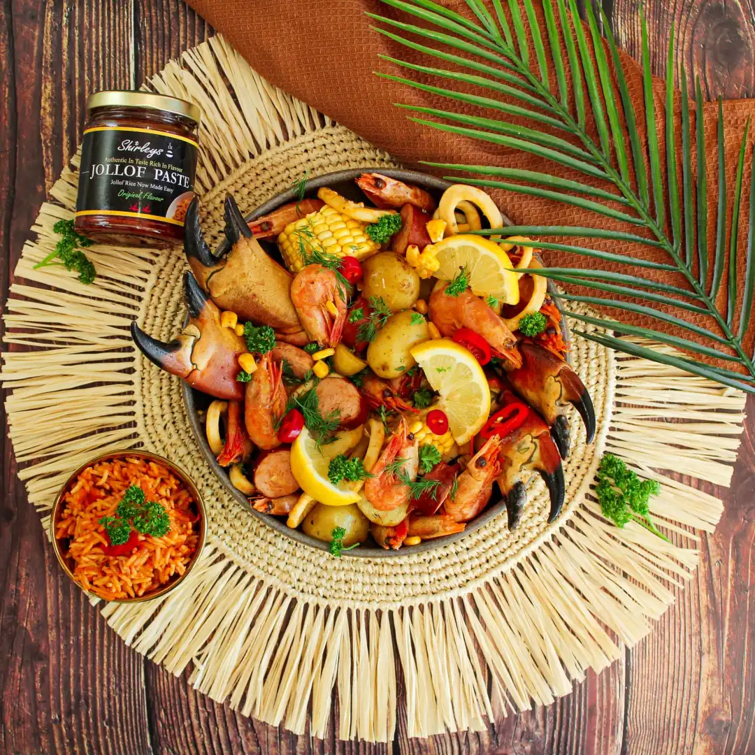You are currently viewing Seafood & Jollof Rice